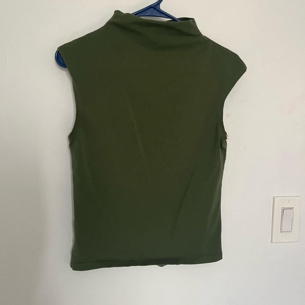 J. Crew Dark Green Sleeveless Tank Top
